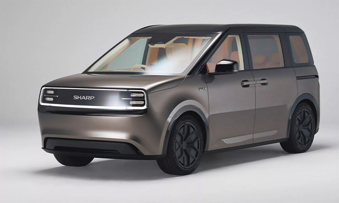 Hãng điện tử Sharp ra mắt xe điện có thể kết nối với tủ lạnh